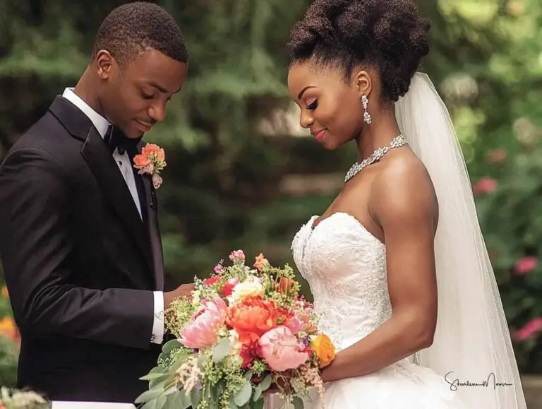 Starlene Joyner Burns officiating a wedding for an African American couple in Maryland