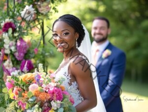 Legacy of Love elopement ceremony with officiant Starlene Joyner Burns, celebrating love and heritage for a biracial couple in Maryland.