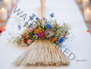 Wedding Broom Decorated by Officiant Starlene Joyner Burns | MD, DC, VA